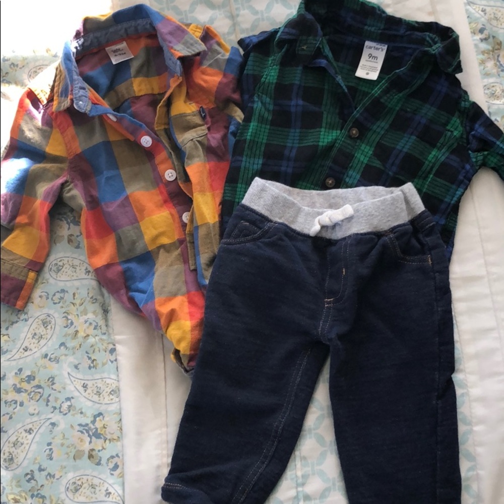 Oshkosh/Carters Baby boy shirts/pants